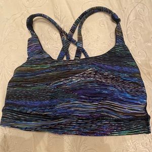 Multicolor Lulu Lemon Sports Bra Size 0